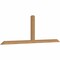 Ekena Millwork Portland Smooth Timber Gable Bracket, Western Red Cedar, 96"W x 32"H x 3 1/2"D x 3 1/2"F, 8/12 Pitch GBW096X32X0404POR00SWR - alternate 5